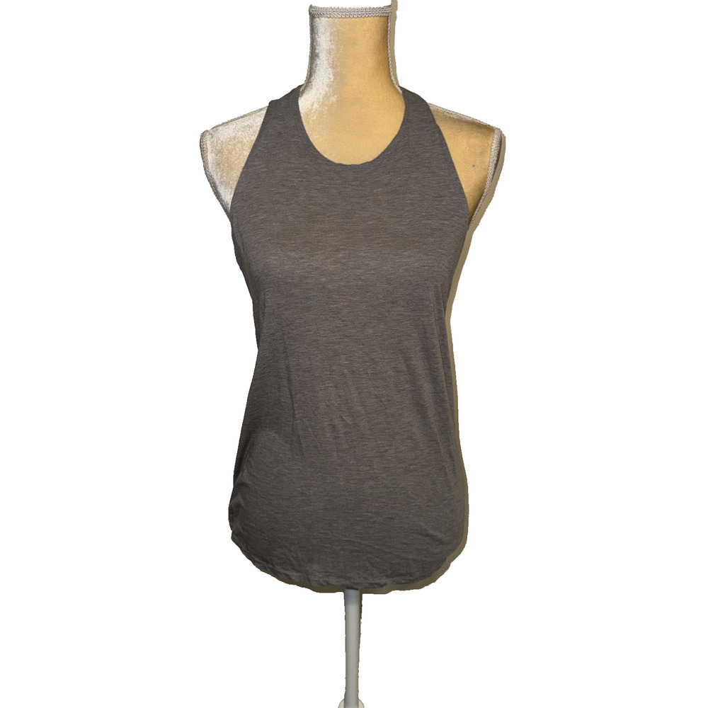 Vince Heather Gray Twisted Back Tank Size S